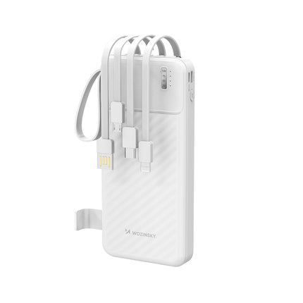Bateria externa de 10000mAh amb cables integrats i llanterna WOZINSKY