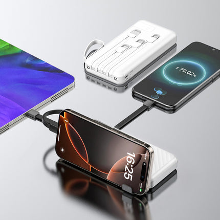 Bateria externa de 10000mAh amb cables integrats i llanterna WOZINSKY