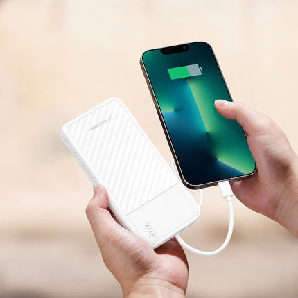 Bateria externa de 10000mAh amb cables integrats i llanterna WOZINSKY