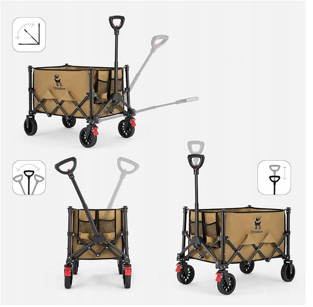 Faltbarer Außenwagen, maximale Belastung 150 kg QUNATURE