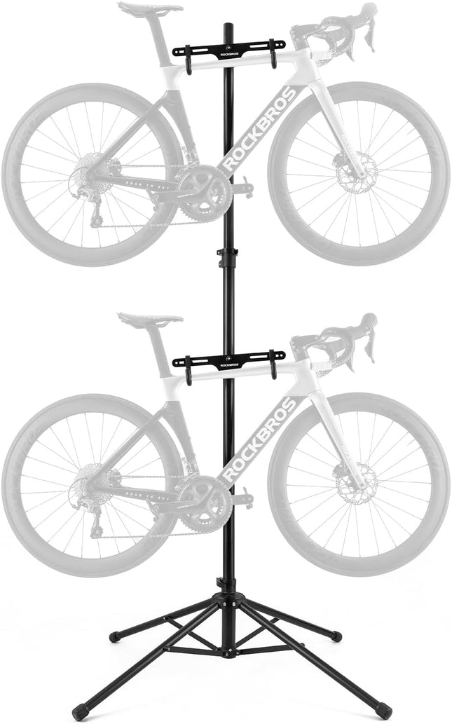 ROCKBROS Support de Rangement pour 2 Vélos Intérieur Réglable