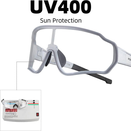 1727Gafas de Ciclismo de Carretera y MTB Fotocromáticas para Hombre