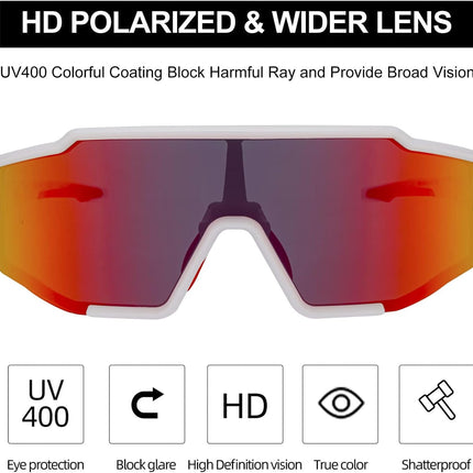 1211Lunettes de soleil polarisées ROCKBROS verres TAC UV400