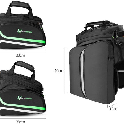 413Borsa impermeabile e pieghevole per portapacchi posteriore, 10-35 L