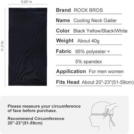 1085Bandeau Facial Rafraîchissant pour activités Outdoor