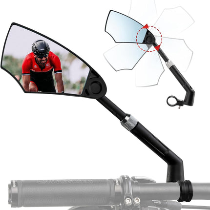 347 Bicycle Rearview Mirror Anti-Glare Rotatable 360°