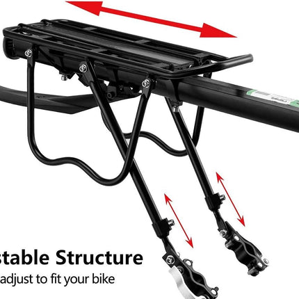 Porte Bagages Vélo Fixation Tige de Selle  Reflecteur et Garde-Boue