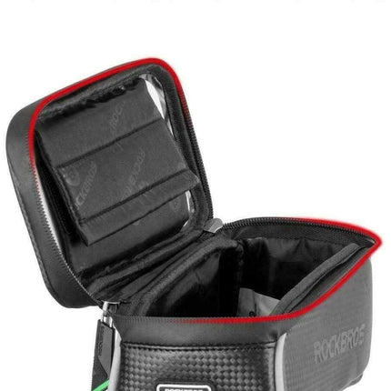 1807 Bolsa de cuadro de bicicleta impermeable y táctil