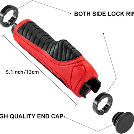 1336Poignées de vélo Rockbros rouge et noir