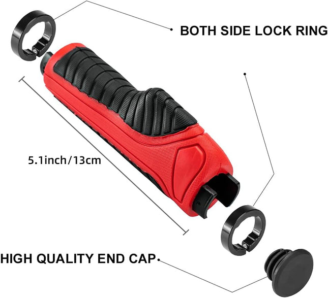 1336Poignées de vélo Rockbros rouge et noir