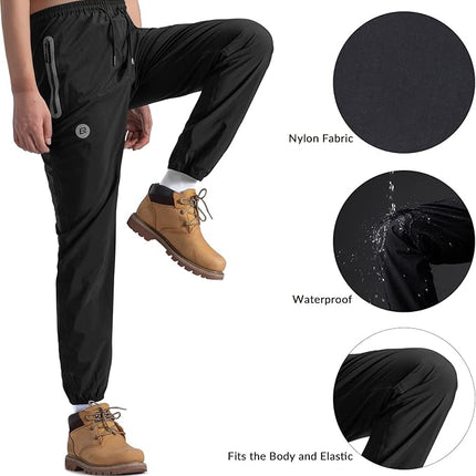 2645Pantalón de Lluvia Deportivo Negro