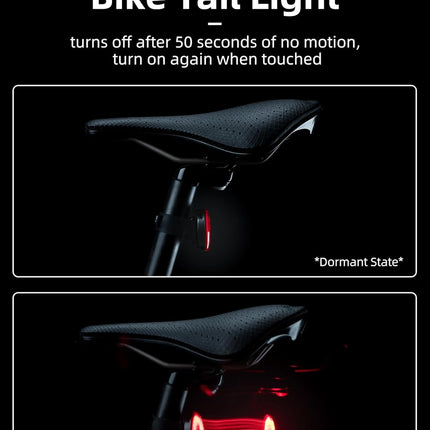 171Feu Traseiro Bicicleta Travagem Inteligente Automática IPX7 & Magnético