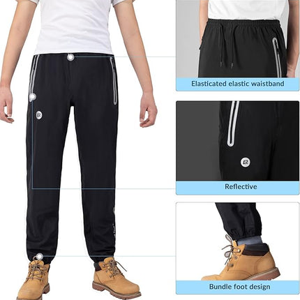 2650Pantalone Pioggia Sportivo Nero