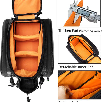 413Borsa impermeabile e pieghevole per portapacchi posteriore, 10-35 L