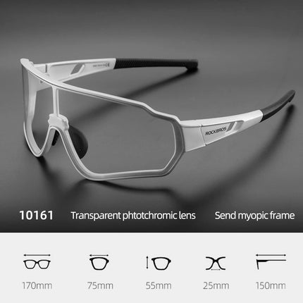 1727Gafas de Ciclismo de Carretera y MTB Fotocromáticas para Hombre
