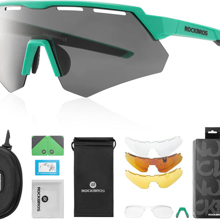 1778 Occhiali da Sole Polarizzati con 4 Lenti Intercambiabili