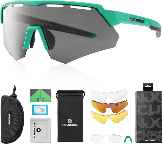 1778 Occhiali da Sole Polarizzati con 4 Lenti Intercambiabili