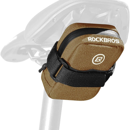 Sacoche de selle Rockbros avec porte-cartouche CO2 - Marron
