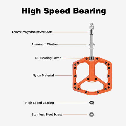289 Pedali MTB in nylon antiscivolo