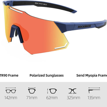 1612 RockBros Lightweight Polarized Sunglasses with UV400