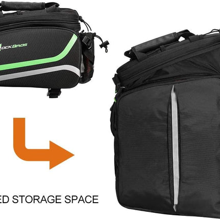 413Borsa impermeabile e pieghevole per portapacchi posteriore, 10-35 L