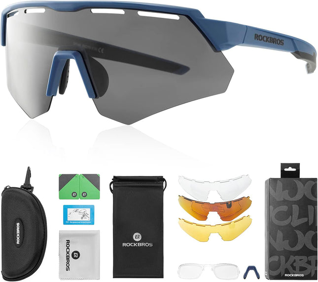 588 Occhiali da Sole Polarizzati con 4 Lenti Intercambiabili