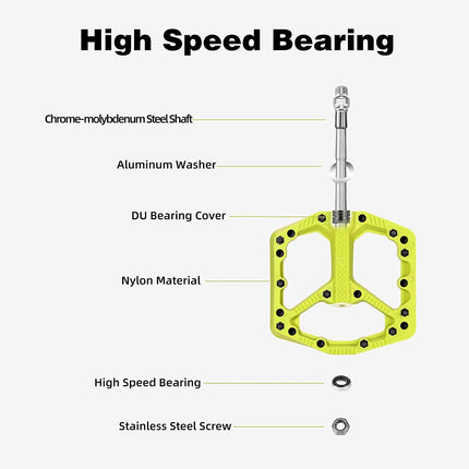 288 Pedales VTT de nylon antideslizantes