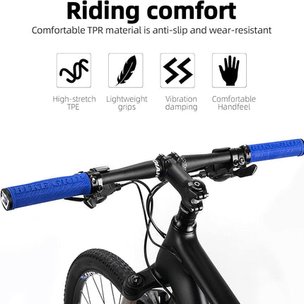 1504 Punhos de Bicicleta ROCKBROS BIKE GRIP azul