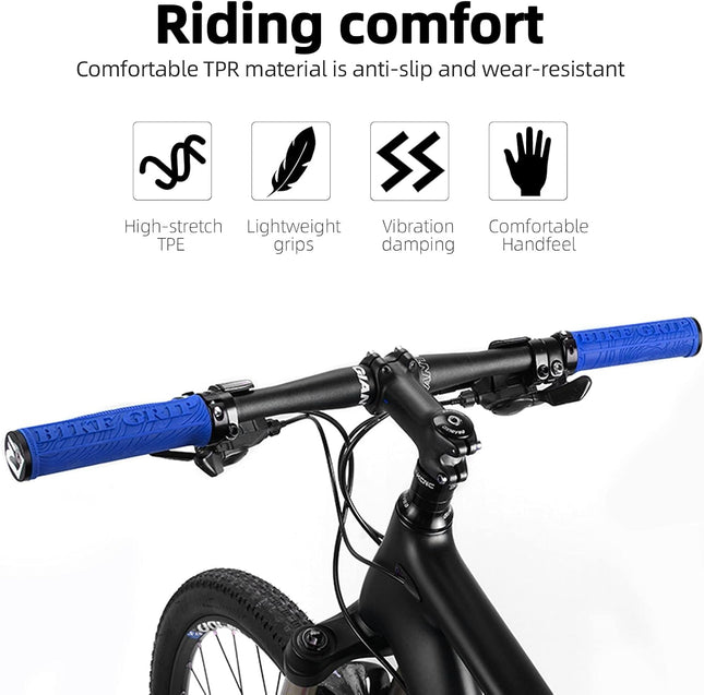 1504 Punhos de Bicicleta ROCKBROS BIKE GRIP azul
