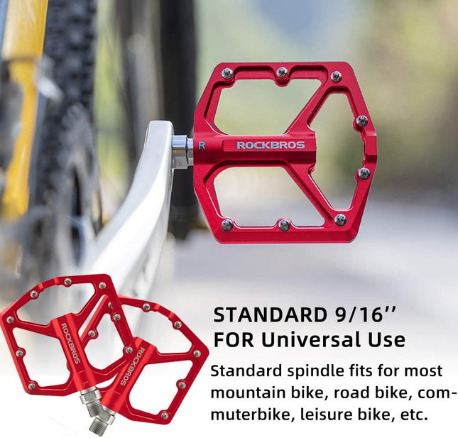 271 Pedales de bicicleta planos de aluminio