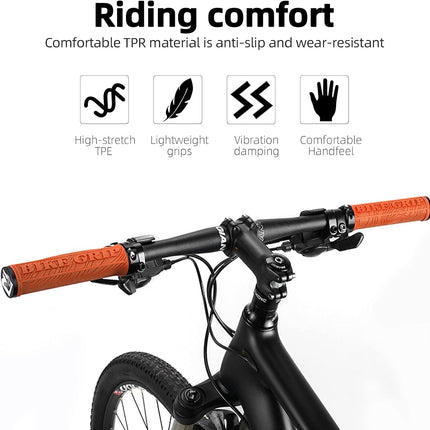 1714 Punhos de Bicicleta ROCKBROS BIKE GRIP laranja