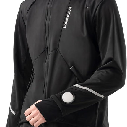 Veste Cyclisme Hiver Homme – Coupe-Vent, Polaire Thermique, Respirant
