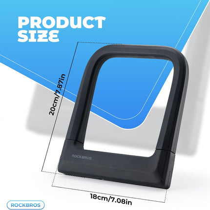 287Antifurto a U per Bicicletta con Rivestimento Anti-Graffio