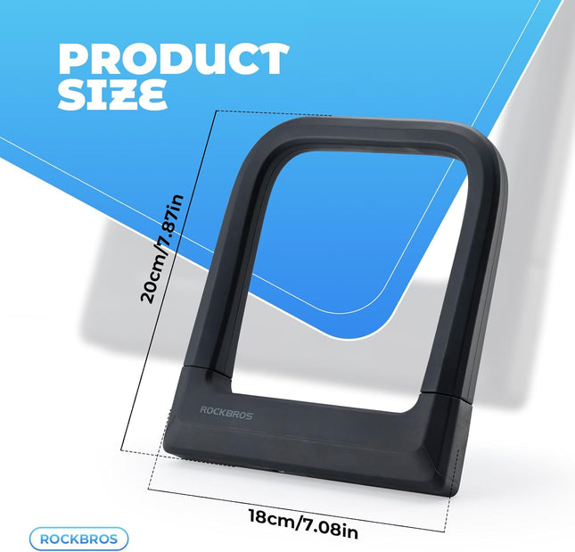 287 Antivol en U para Bicicleta con Recubrimiento Antirayaduras