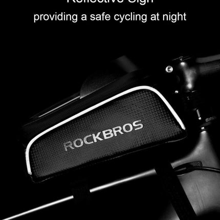 1807 Bolsa de cuadro de bicicleta impermeable y táctil