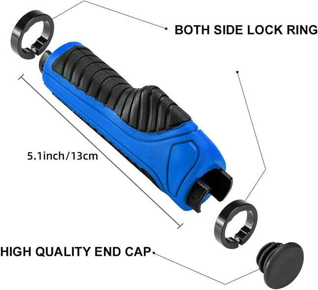 657 Manopole per bici Rockbros blu e nero