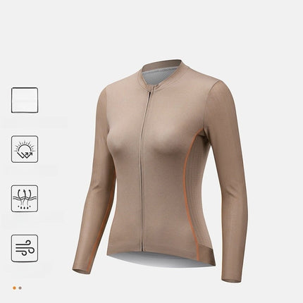 Maillot de ciclismo transpirable de manga larga para mujer WEST BIKING
