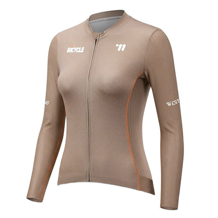 Maillot de ciclismo transpirable de manga larga para mujer WEST BIKING