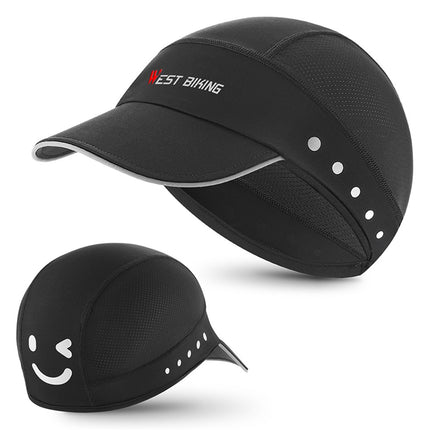 401Casquette été soie glacée respirante WEST BIKING YP0201426 - Noir