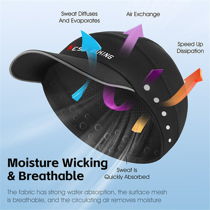 401Casquette été soie glacée respirante WEST BIKING YP0201426 - Noir