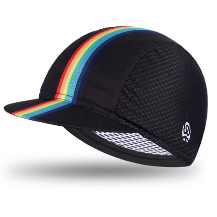221Casquette été anti-UV WEST BIKING YP0201298 réversible - Arc-en-ciel/Noir