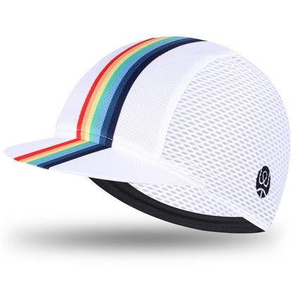 393Casquette été anti-UV WEST BIKING YP0201298 réversible - Arc-en-ciel/Blanc