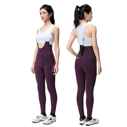 Gefütterte lange Damen-Winter-Radhose WEST BIKING