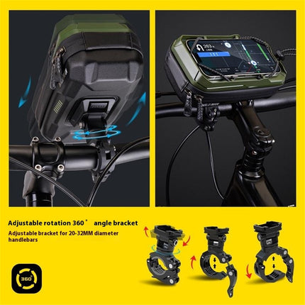 2112Borsa rigida per manubrio 0,6L a sgancio rapido