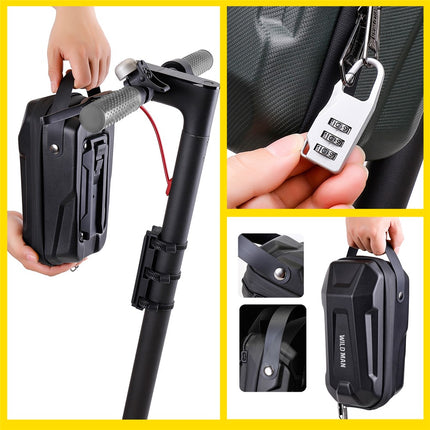 2099Sacoche de guidon rigide EVA 2.8L pour trottinette électrique et vélo pliant