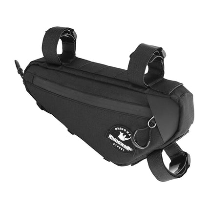 2080 Bolsa de cuadro triangular para bicicleta de carretera impermeable con puerto para cable oculto