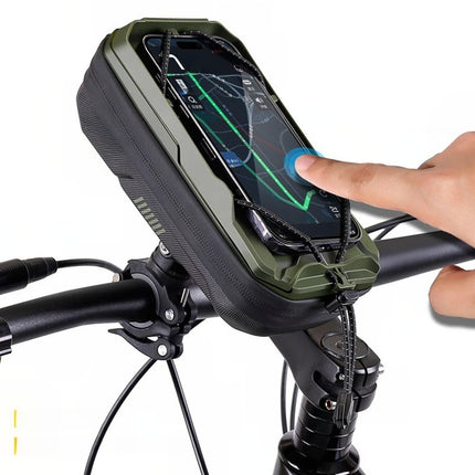 Bolsa de guiador para bicicleta com suporte impermeável para telemóvel WILD MAN