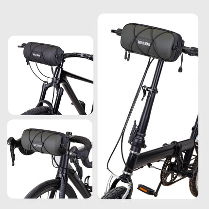 Sacoche de guidon vélo pliable WILD MAN GD7X