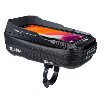 Sacoche de guidon vélo étanche avec porte-téléphone tactile WILD MAN