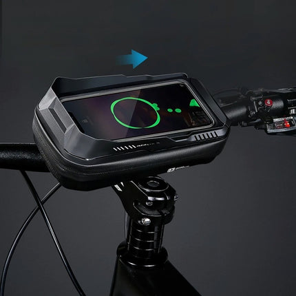 Sacoche de guidon vélo étanche avec porte-téléphone tactile WILD MAN